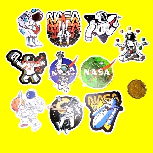 3/$20 brand new 10x NASA waterproof stickers - Picture 1 of 1